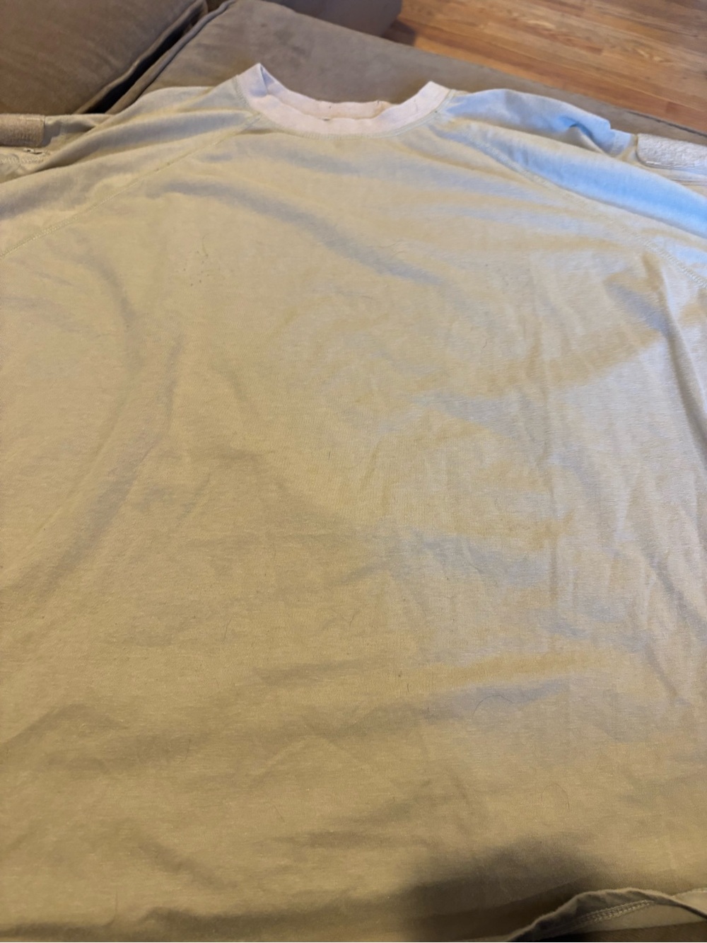 Voodoo Tactical Combat Short Sleeve  Mens 2XL Tan Good Zipper Pockets Raglan